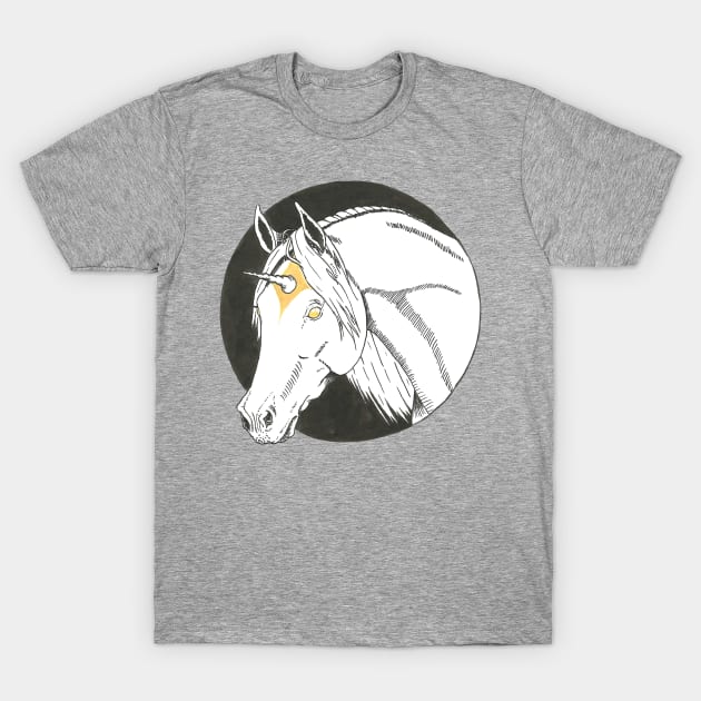 Ghostly Unicorn T-Shirt by Créa'RiBo